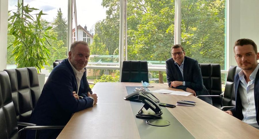 Pit Gottschalk mit Karl-Heinz Rummenigge
